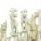 Hand Carved Soapstone Chess Set with 15 Inch Board Pink and White Stone
